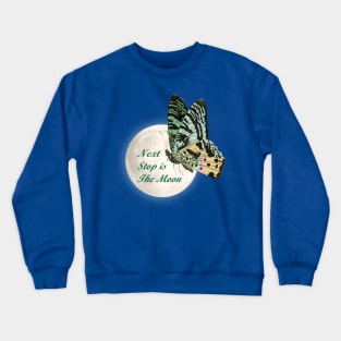 Moth and Moon - Next Stop is the Moon Crewneck Sweatshirt